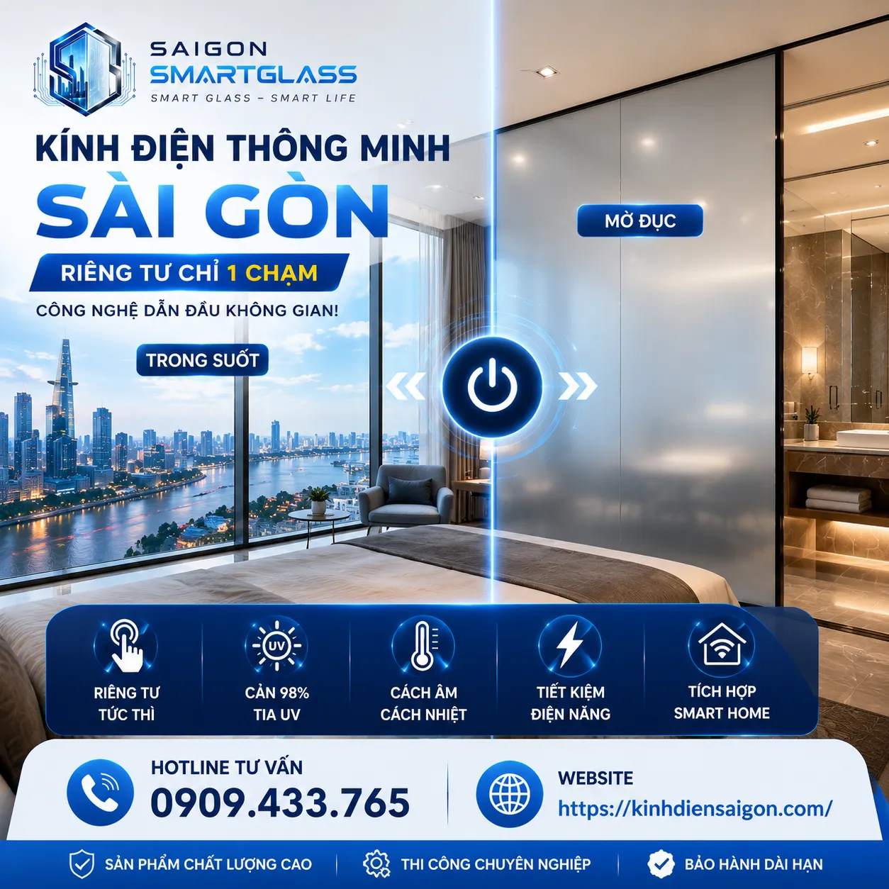 kính điện thông minh Sài Gòn